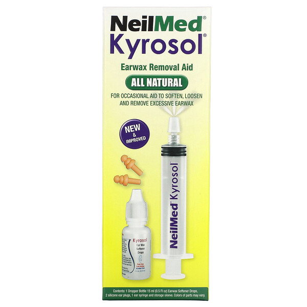 Kyrosol Средство для удаления ушной серы, без спирта, набор из 5 предметов NeilMed