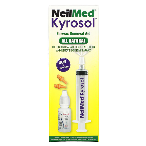 NeilMed Kyrosol, Средство для удаления ушной серы, набор из 5 предметов Squip