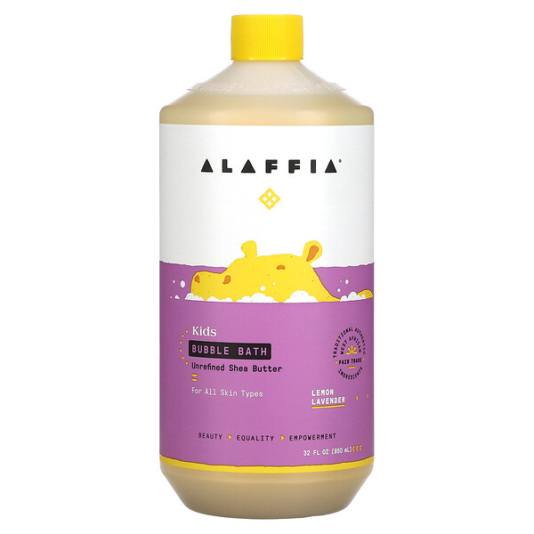 Детская пена для ванны, лимонно-лавандовая, 32 жидких унции (950 мл) Alaffia
