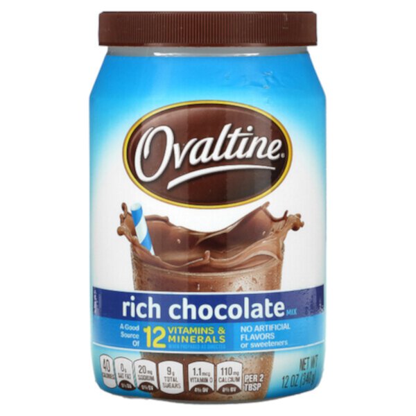 Насыщенная шоколадная смесь, 12 унций (340 г) Ovaltine