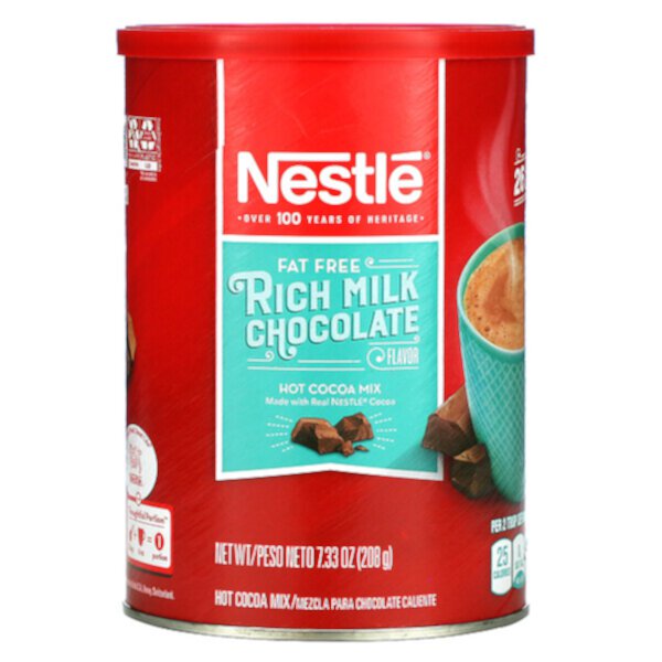 Насыщенный вкус молочного шоколада, обезжиренный, 7,33 унции (208 г) Nestle Hot Cocoa Mix