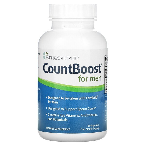 CountBoost для мужчин, 60 капсул Fairhaven Health