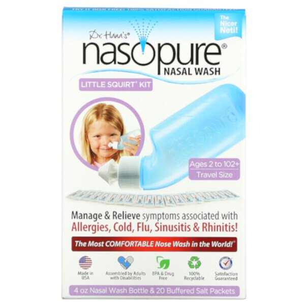 Средство для промывания носа, набор Little Squirt, 1 комплект Nasopure