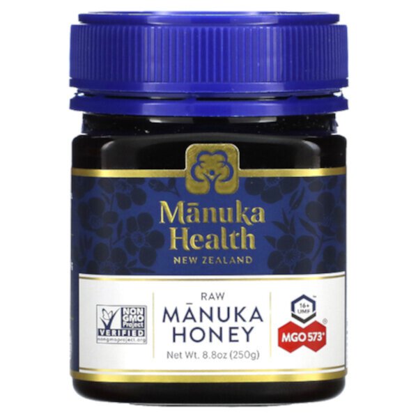 Сырой мед Манука, UMF 16+, MGO 573+, 250 г (8,8 унции) Manuka Health