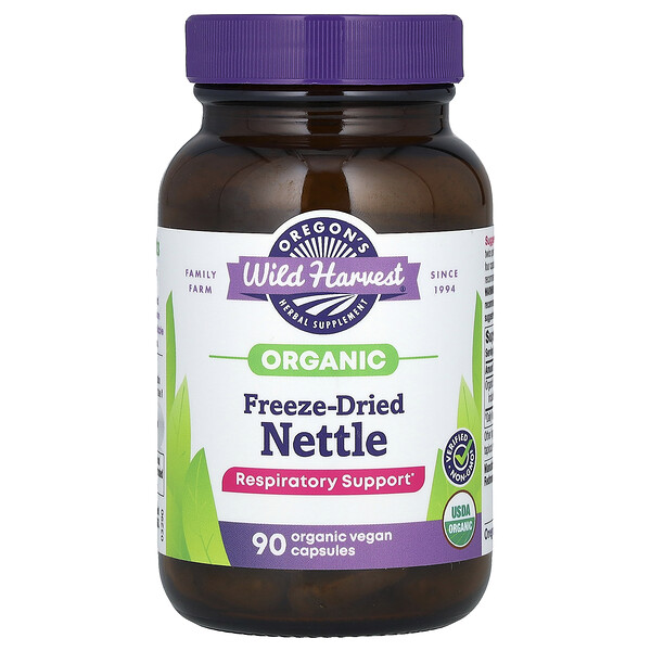 Organic Freeze-Dried Nettle, 90 Organic Vegan Capsule Oregon's Wild Harvest