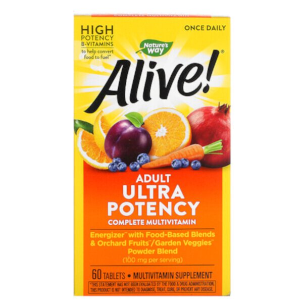 Alive! Мультивитамин ультра-потенции для взрослых - 60 таблеток - Nature's Way Nature's Way