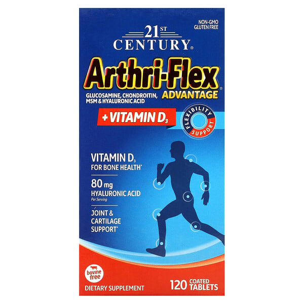 Arthri-Flex Advantage + Vitamin D3 - 120 покрытых таблеток - 21st Century 21st Century