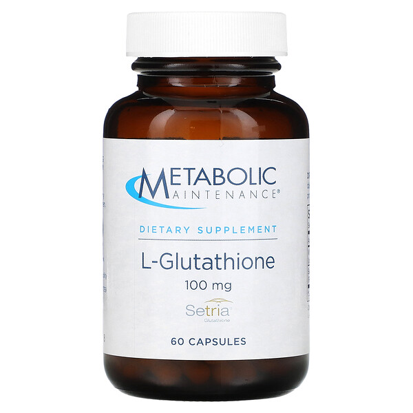 L-Глутатион - 100 мг - 60 капсул - Metabolic Maintenance Metabolic Maintenance