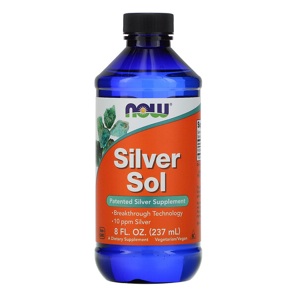 Silver Sol, 8 жидких унций (237 мл) NOW Foods