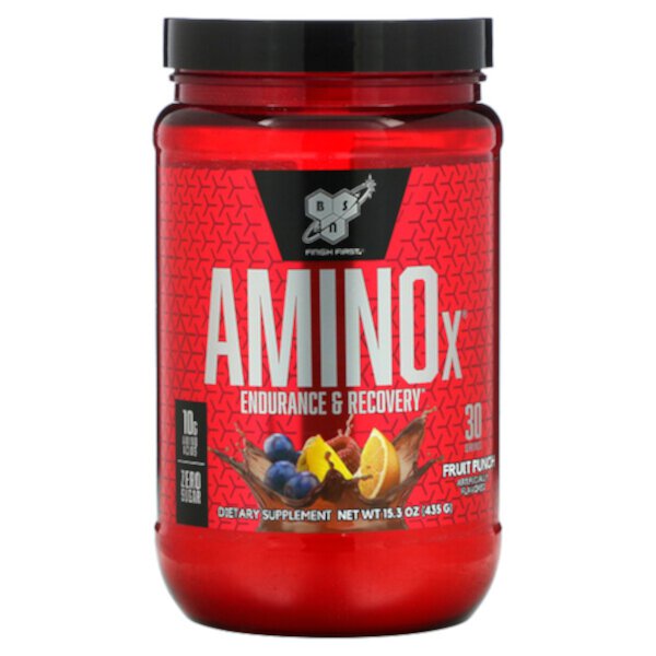 AminoX, Endurance & Recovery, фруктовый пунш, 15,3 унции (435 г) BSN