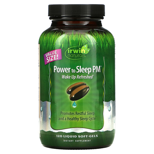 Power to Sleep PM, 120 мягких капсул с жидкостью Irwin Naturals