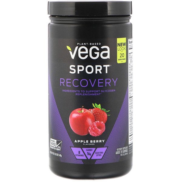 Sport, Ускоритель восстановления, яблочная ягода, 19 унций (540 г) Vega