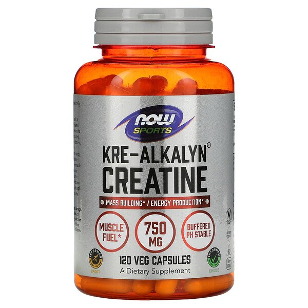 Kre-Alkalyn Creatine - 1500 мг - 120 капсул - NOW Foods NOW Foods