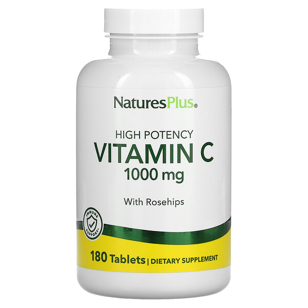 Витамин С, 1000 мг, 180 таблеток NaturesPlus