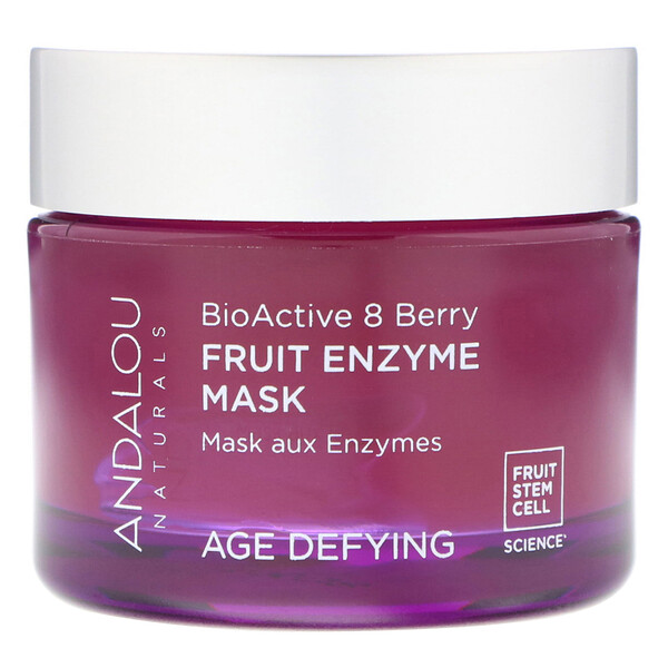Fruit Enzyme Beauty Mask, BioActive 8 Berry, против старения, 1,7 унции (50 г) Andalou Naturals