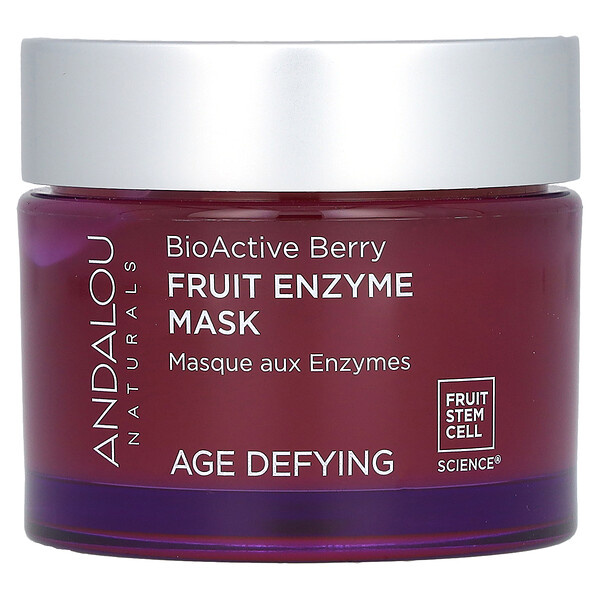 Fruit Enzyme Beauty Mask, BioActive 8 Berry, против старения, 1,7 унции (50 г) Andalou Naturals