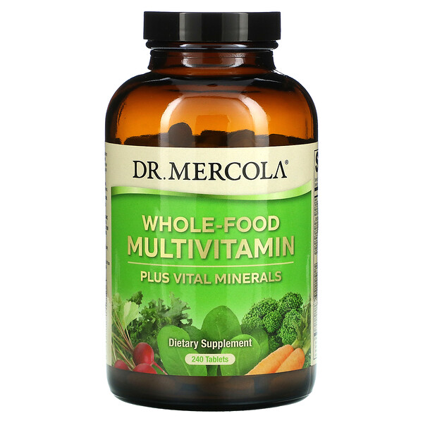 Whole-Food Multivitamin Plus Vital Minerals, 240 таблеток Dr. Mercola