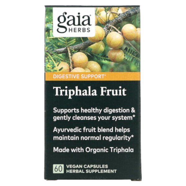 Трифала - 60 веганских капсул - Gaia Herbs Gaia Herbs