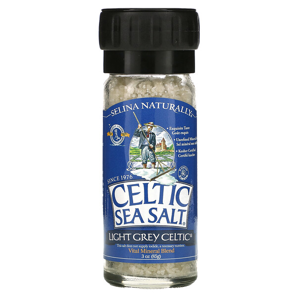 Light Grey Celtic, Vital Mineral Blend, 3 унции (85 г) Celtic Sea Salt