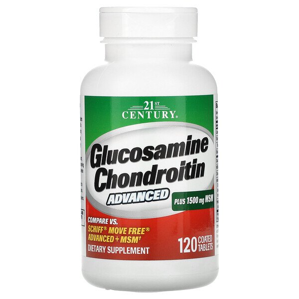 Glucosamine Chondroitin Advanced, 120 таблеток, покрытых оболочкой 21st Century