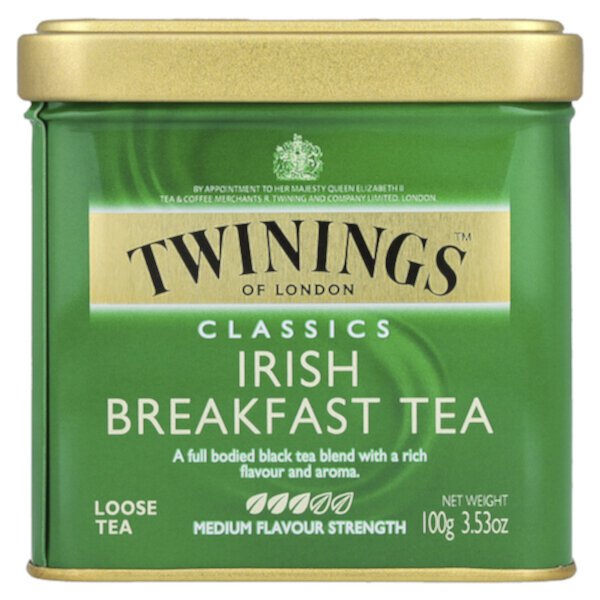 Classics, Рассыпной чай Irish Breakfast, 3,53 унции (100 г) Twinings