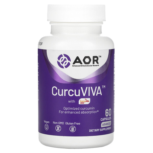 CurcuViva, 60 вегетарианских капсул Advanced Orthomolecular Research AOR