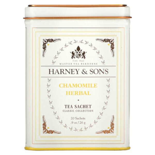 Fine Teas, Ромашковый травяной сбор, 20 пакетиков, 0,9 унции (26 г) Harney & Sons
