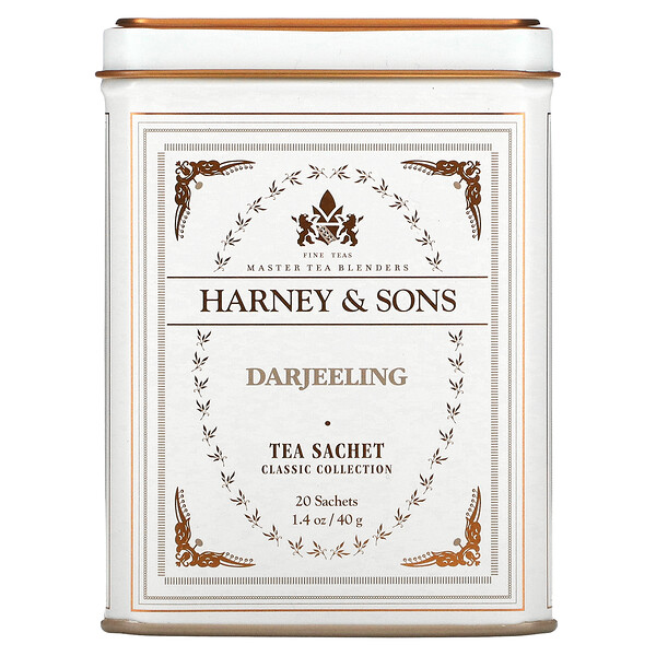 Fine Teas, Darjeeling, 20 чайных пакетиков, 1,4 унции (40 г) Harney & Sons