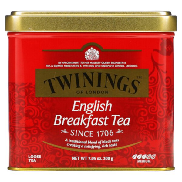 Рассыпной чай English Breakfast, 7,05 унций (200 г) Twinings