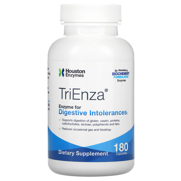 TriEnza, Фермент при непереносимости пищеварения, 180 капсул Houston Enzymes