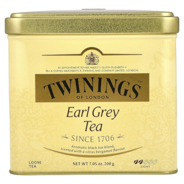 Рассыпной чай Earl Grey, светлый, 7,05 унций (200 г) Twinings