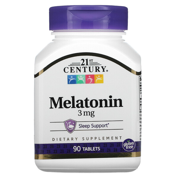 Мелатонин, 3 мг, 90 таблеток 21st Century
