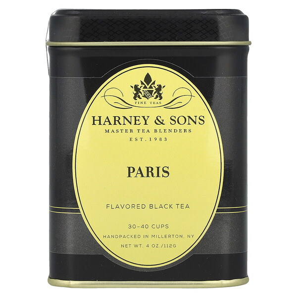 Черный чай, Париж, 4 унции (112 г) Harney & Sons