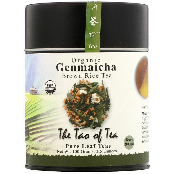 Органический Genmaicha, Чай из коричневого риса, 3,5 унции (100 г) The Tao of Tea