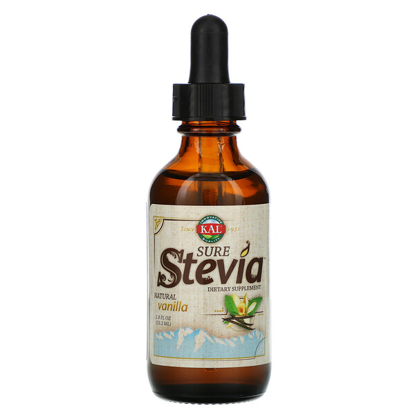 Sure Stevia, натуральная ваниль, 1,8 жидких унций (53,2 мл) KAL