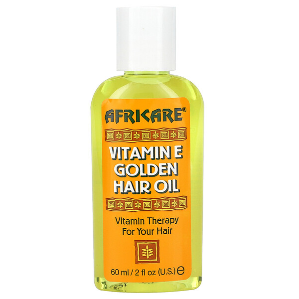 Africare, Золотое масло для волос с витамином Е, 2 жидких унции (60 мл) Cococare
