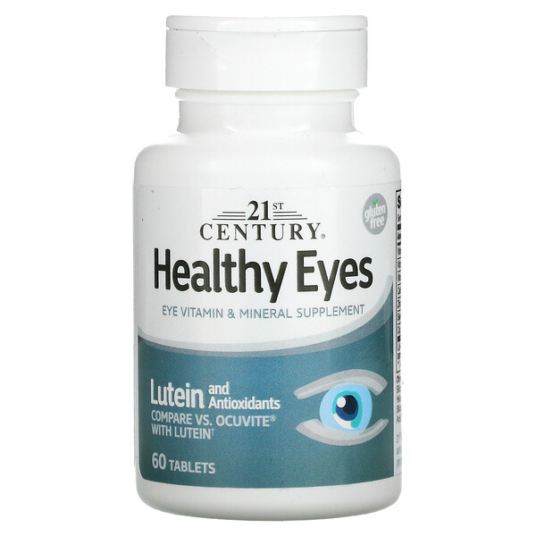 Healthy Eyes, Лютеин и антиоксиданты, 60 таблеток 21st Century