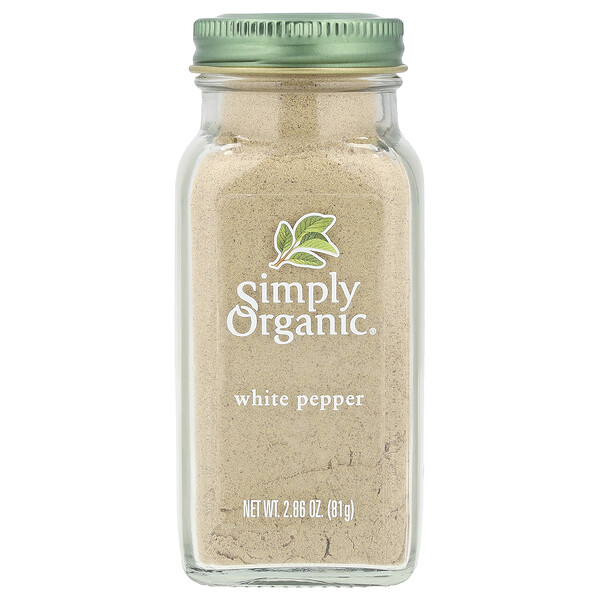 Белый перец, 2,86 унции (81 г) Simply Organic