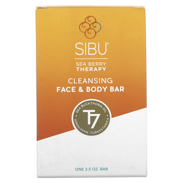 Sea Berry Therapy, Очищающее мыло для лица и тела, облепиховое масло, T7, 3,5 унции Sibu Beauty