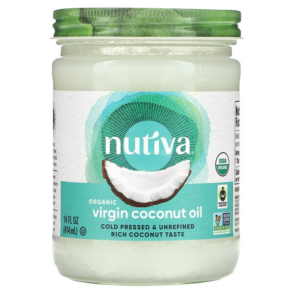 Органическое Девственное Кокосовое Масло - 414 мл - Nutiva Nutiva