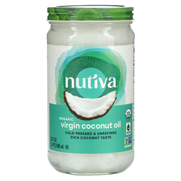 Органическое девственное кокосовое масло - 680 мл - Nutiva Nutiva