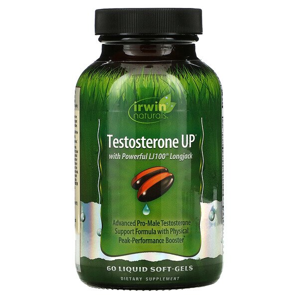 Testosterone UP, 60 мягких капсул с жидкостью Irwin Naturals