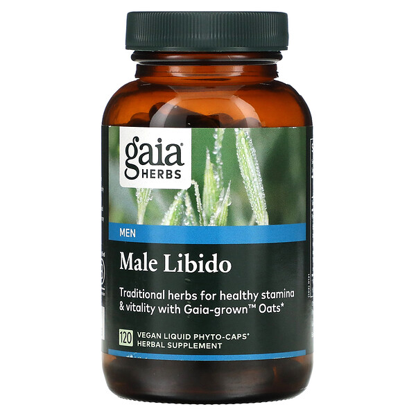 Men, Мужское либидо, 120 веганских жидких фито-капсул Gaia Herbs