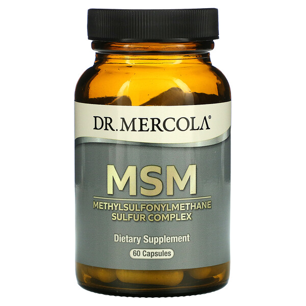 MSM, Метилсульфонилметан Комплекс Серы - 60 капсул - Dr. Mercola Dr. Mercola