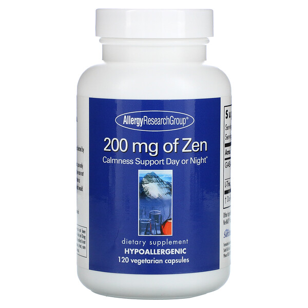 Zen, 200 мг, 120 вегетарианских капсул Allergy Research Group