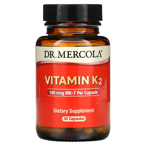 Витамин K2 - 180 мкг - 30 капсул - Dr. Mercola Dr. Mercola