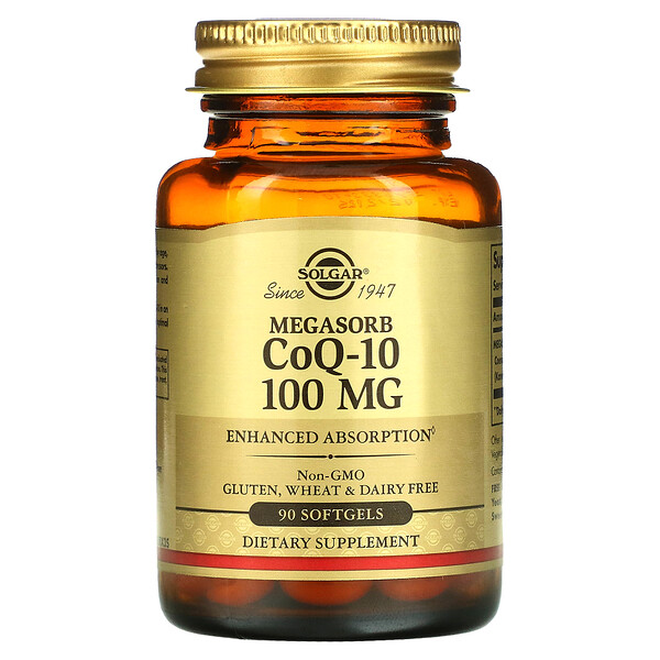 Megasorb CoQ-10 - 100 мг - 90 мягких капсул - Solgar Solgar