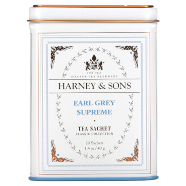 Fine Teas, Earl Grey Supreme, 20 пакетиков, 1,4 унции (40 г) Harney & Sons