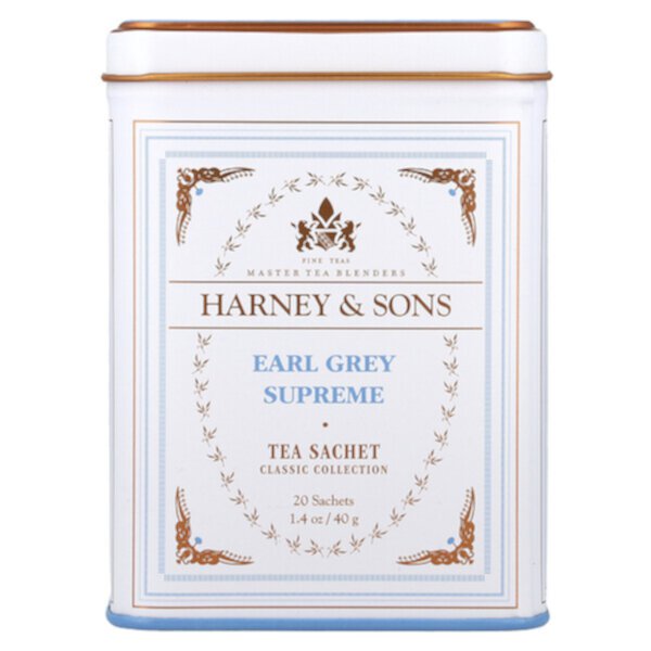 Fine Teas, Earl Grey Supreme, 20 пакетиков, 1,4 унции (40 г) Harney & Sons