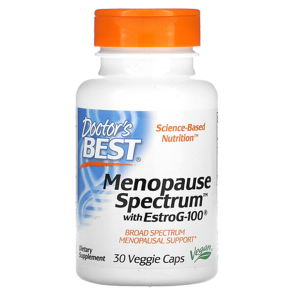 Menopause Spectrum с EstroG-100, 30 растительных капсул Doctor's Best